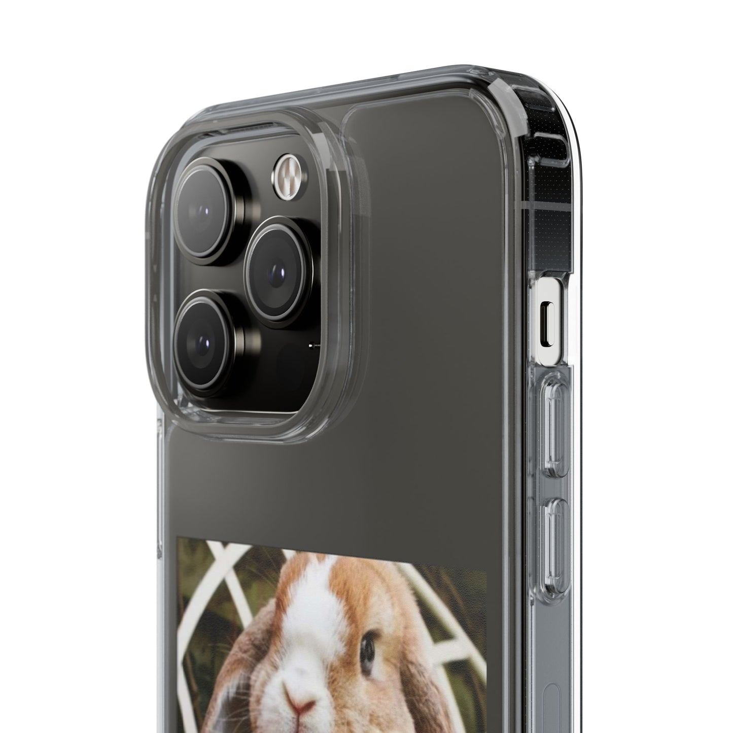 Clear Bunny Phone Case, Cute Rabbit Clear Case, Transparent Phone Cover, Animal Lover Gift, Easter Gift, Pet Lovers