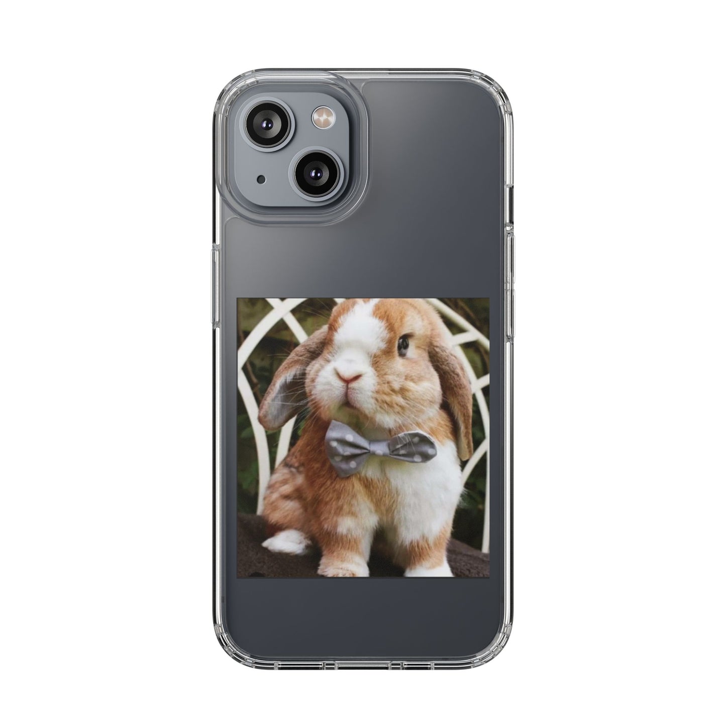 Clear Bunny Phone Case, Cute Rabbit Clear Case, Transparent Phone Cover, Animal Lover Gift, Easter Gift, Pet Lovers