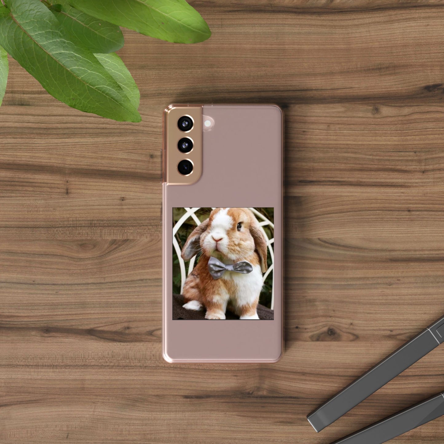 Clear Bunny Phone Case, Cute Rabbit Clear Case, Transparent Phone Cover, Animal Lover Gift, Easter Gift, Pet Lovers