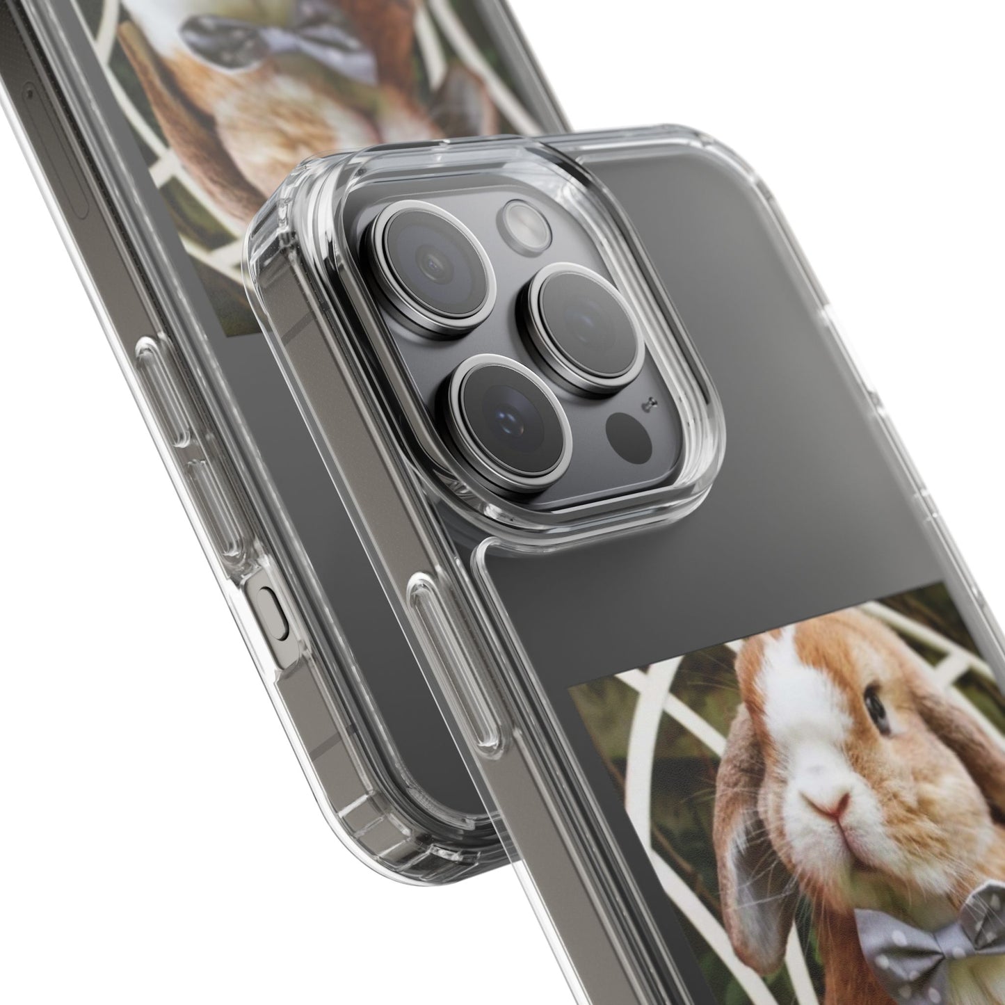 Clear Bunny Phone Case, Cute Rabbit Clear Case, Transparent Phone Cover, Animal Lover Gift, Easter Gift, Pet Lovers