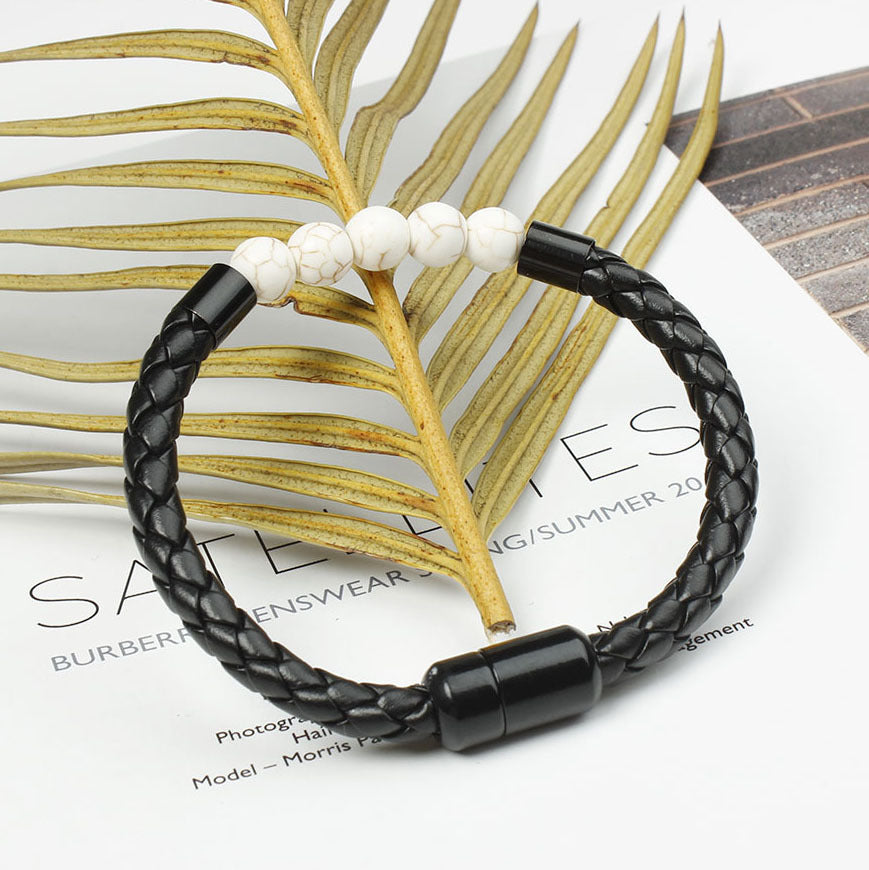 RKL™ Retro Geometric Natural Stone Bracelet