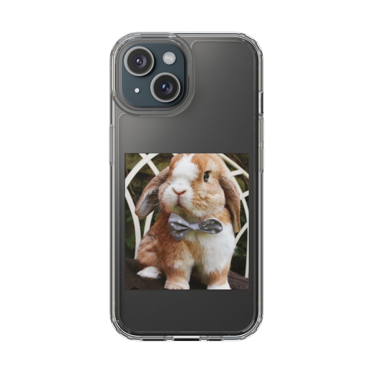 Clear Bunny Phone Case, Cute Rabbit Clear Case, Transparent Phone Cover, Animal Lover Gift, Easter Gift, Pet Lovers