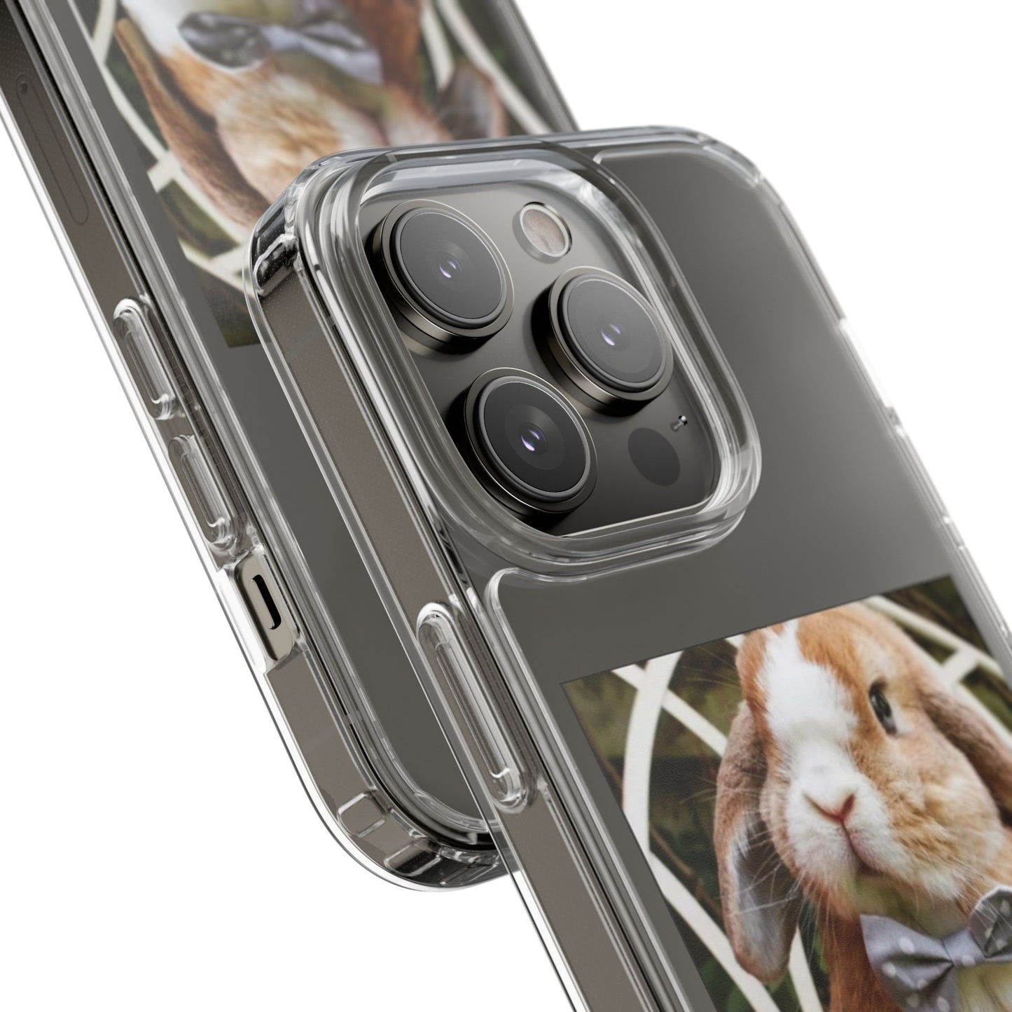 Clear Bunny Phone Case, Cute Rabbit Clear Case, Transparent Phone Cover, Animal Lover Gift, Easter Gift, Pet Lovers