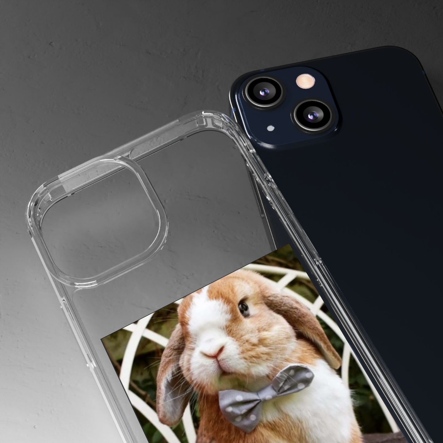 Clear Bunny Phone Case, Cute Rabbit Clear Case, Transparent Phone Cover, Animal Lover Gift, Easter Gift, Pet Lovers