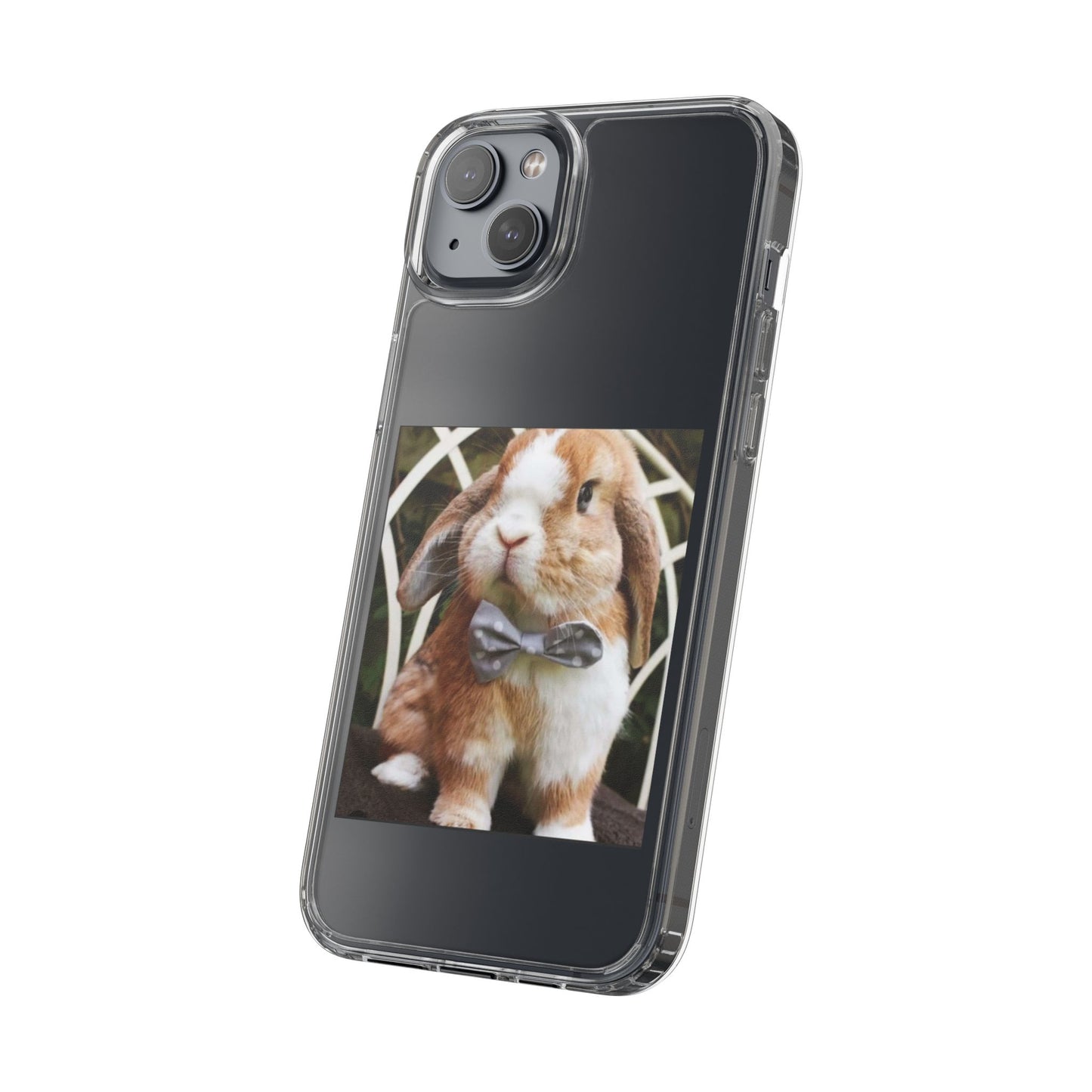 Clear Bunny Phone Case, Cute Rabbit Clear Case, Transparent Phone Cover, Animal Lover Gift, Easter Gift, Pet Lovers