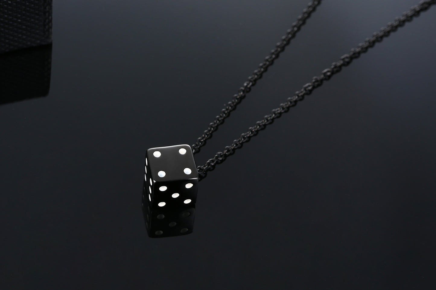 RKL™ Stainless Steel Dice Pendant Necklace