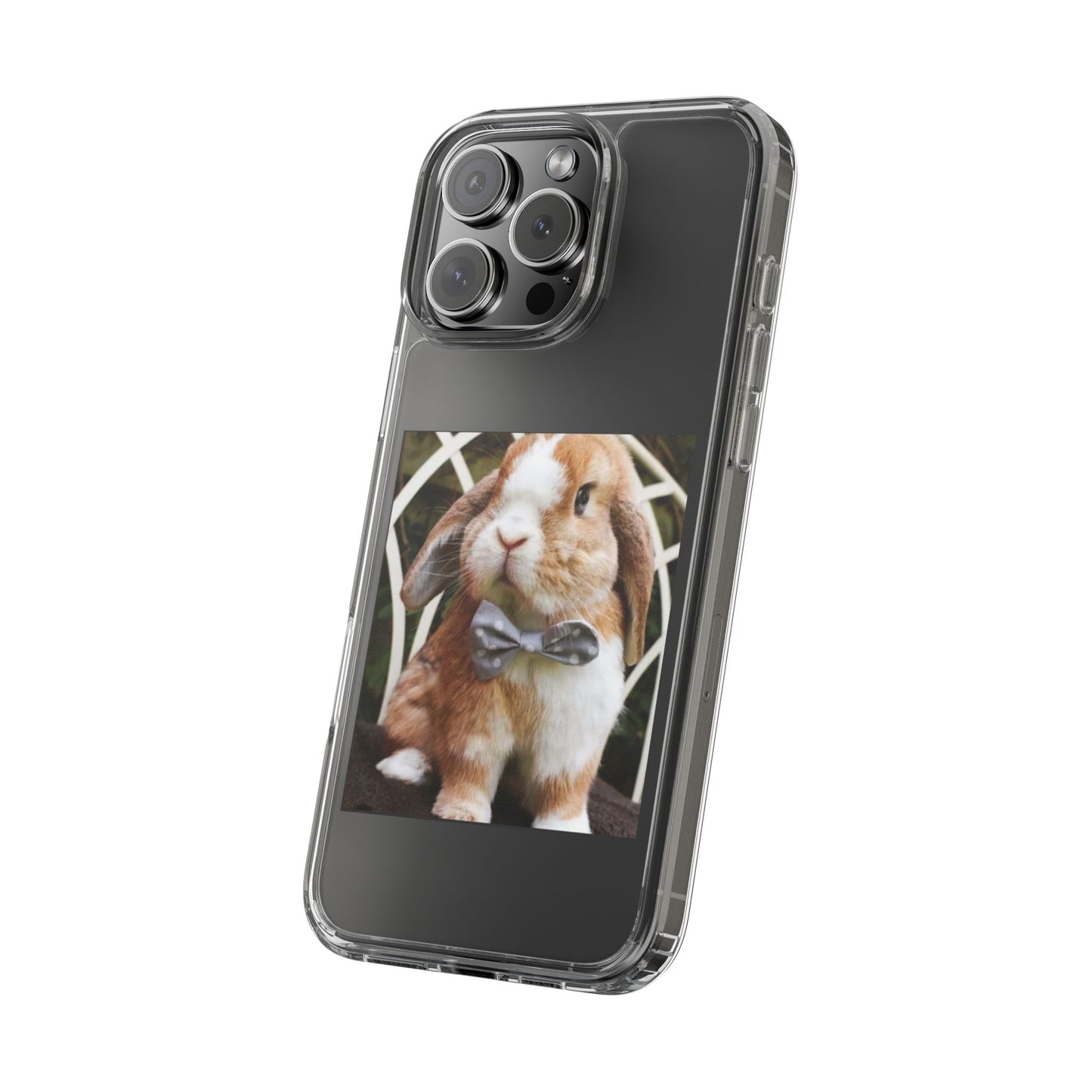 Clear Bunny Phone Case, Cute Rabbit Clear Case, Transparent Phone Cover, Animal Lover Gift, Easter Gift, Pet Lovers