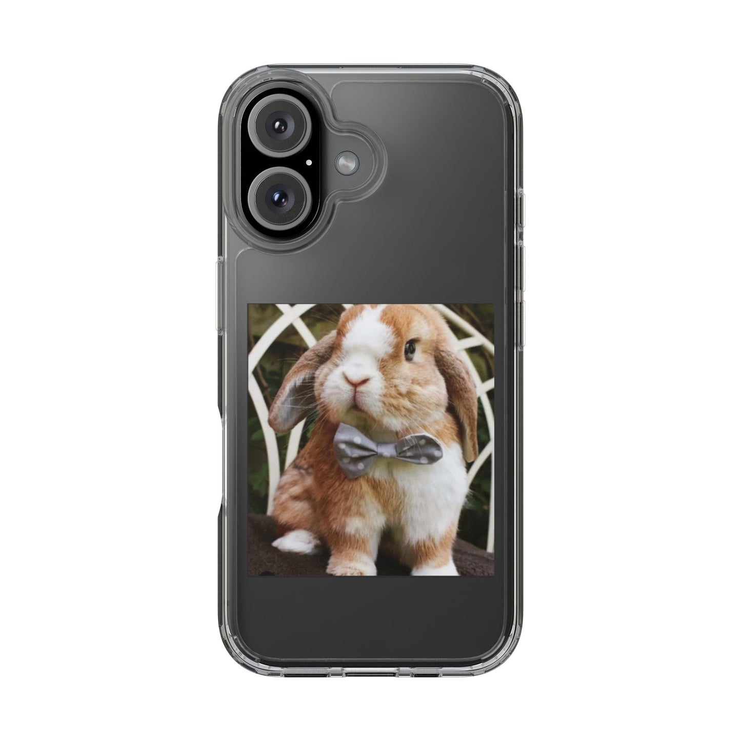 Clear Bunny Phone Case, Cute Rabbit Clear Case, Transparent Phone Cover, Animal Lover Gift, Easter Gift, Pet Lovers