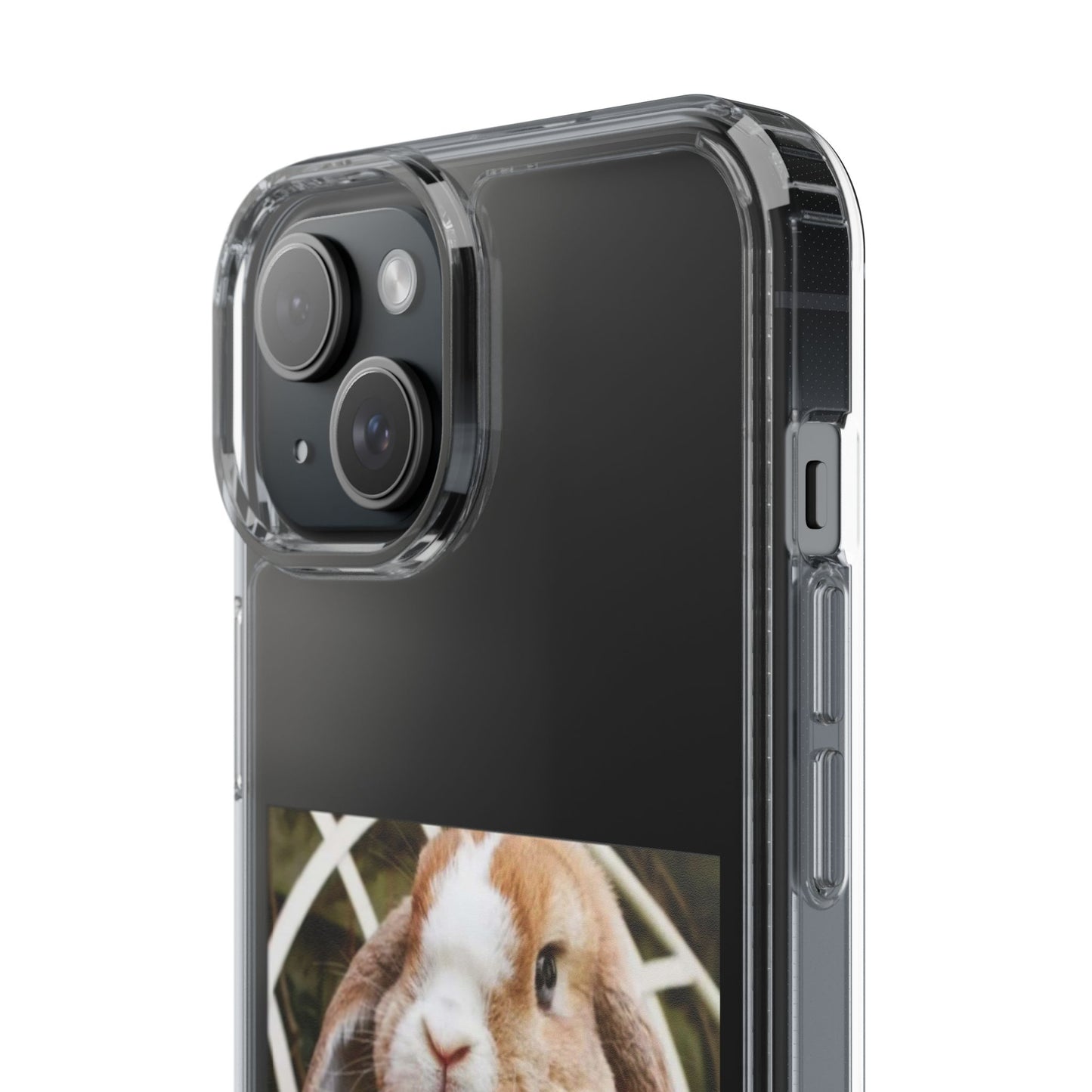 Clear Bunny Phone Case, Cute Rabbit Clear Case, Transparent Phone Cover, Animal Lover Gift, Easter Gift, Pet Lovers