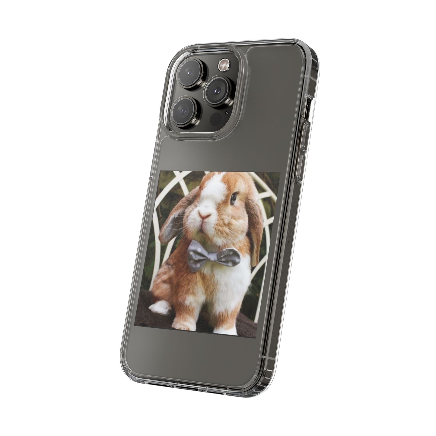 Clear Bunny Phone Case, Cute Rabbit Clear Case, Transparent Phone Cover, Animal Lover Gift, Easter Gift, Pet Lovers