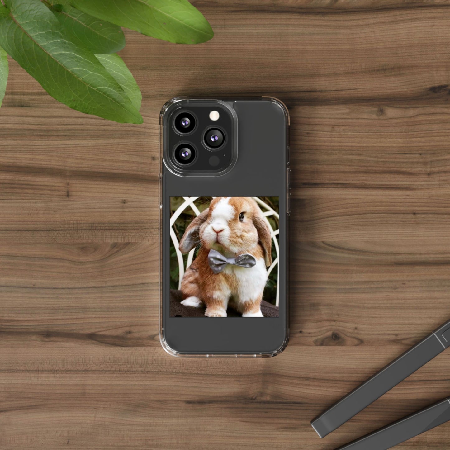 Clear Bunny Phone Case, Cute Rabbit Clear Case, Transparent Phone Cover, Animal Lover Gift, Easter Gift, Pet Lovers