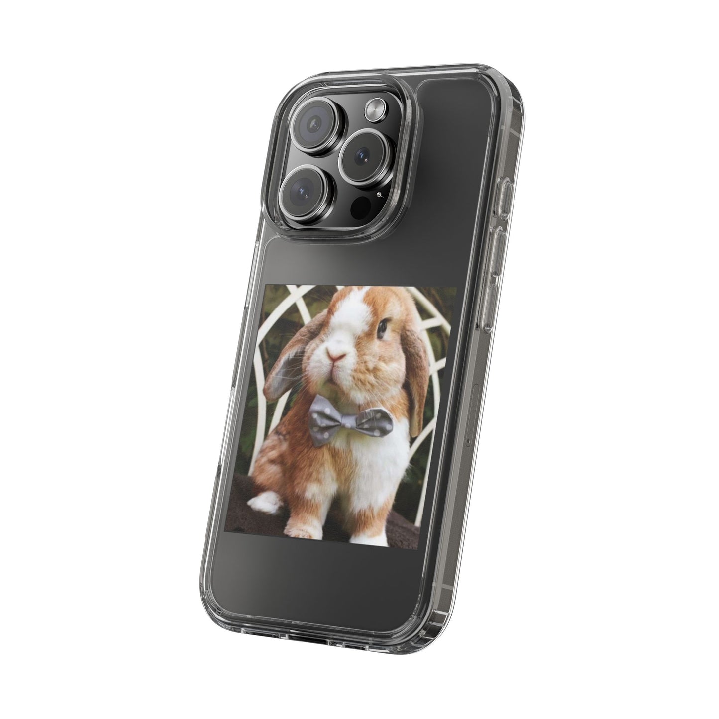 Clear Bunny Phone Case, Cute Rabbit Clear Case, Transparent Phone Cover, Animal Lover Gift, Easter Gift, Pet Lovers