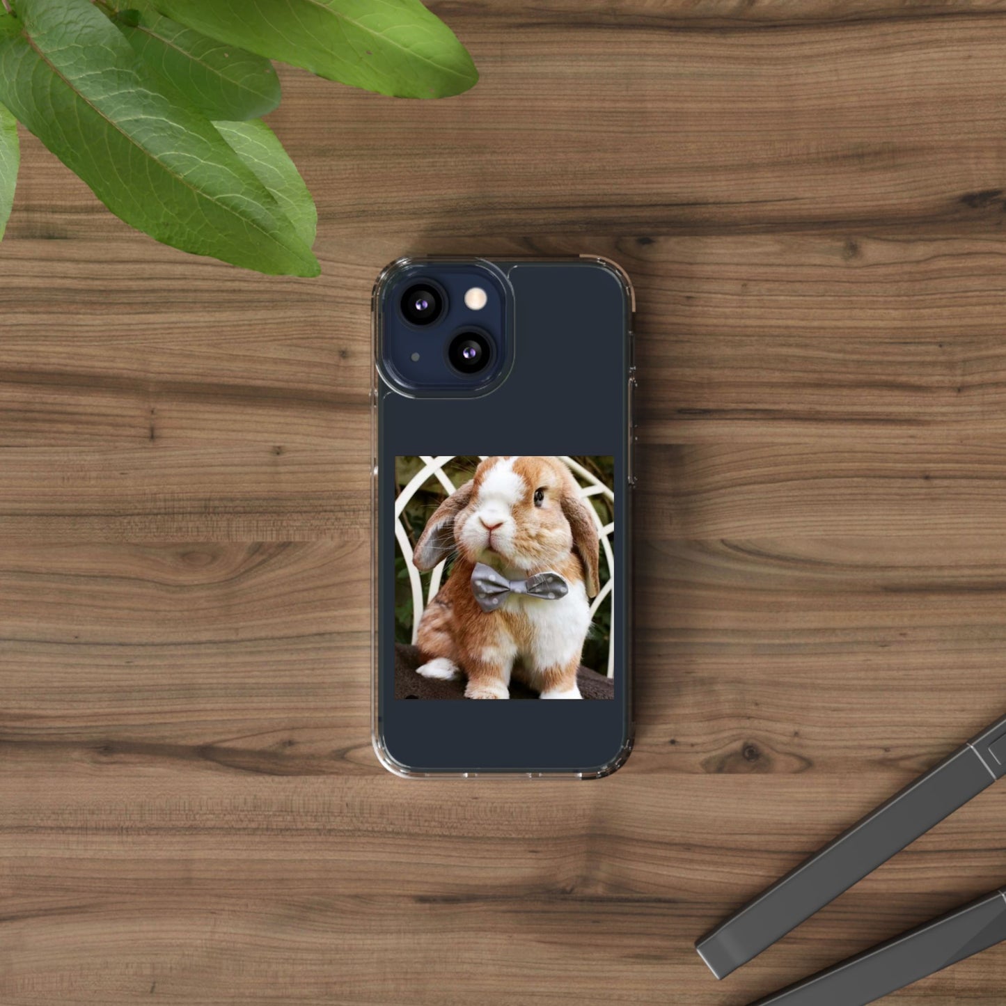 Clear Bunny Phone Case, Cute Rabbit Clear Case, Transparent Phone Cover, Animal Lover Gift, Easter Gift, Pet Lovers