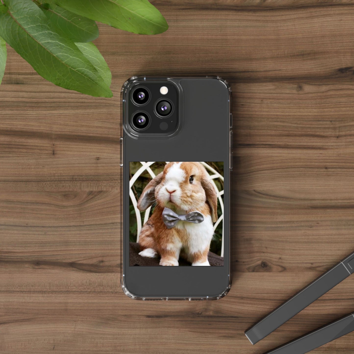 Clear Bunny Phone Case, Cute Rabbit Clear Case, Transparent Phone Cover, Animal Lover Gift, Easter Gift, Pet Lovers