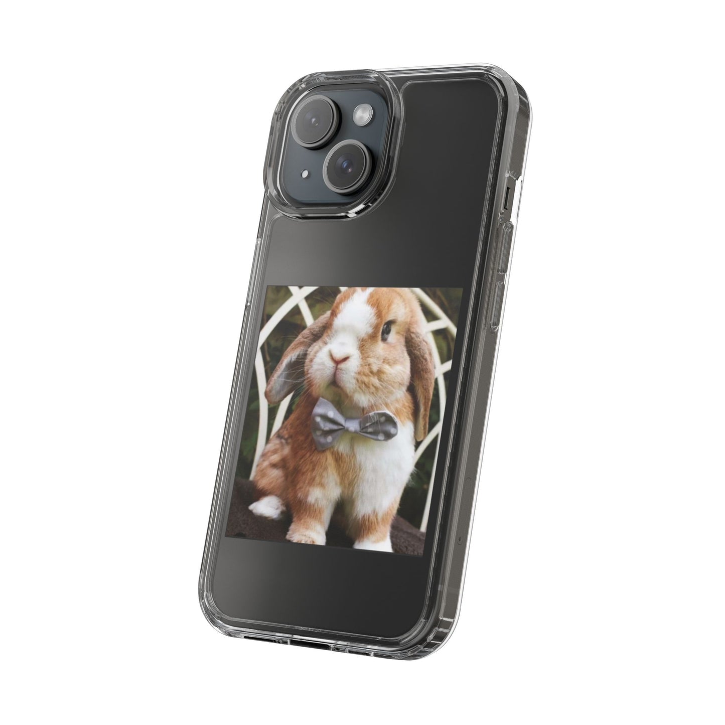 Clear Bunny Phone Case, Cute Rabbit Clear Case, Transparent Phone Cover, Animal Lover Gift, Easter Gift, Pet Lovers