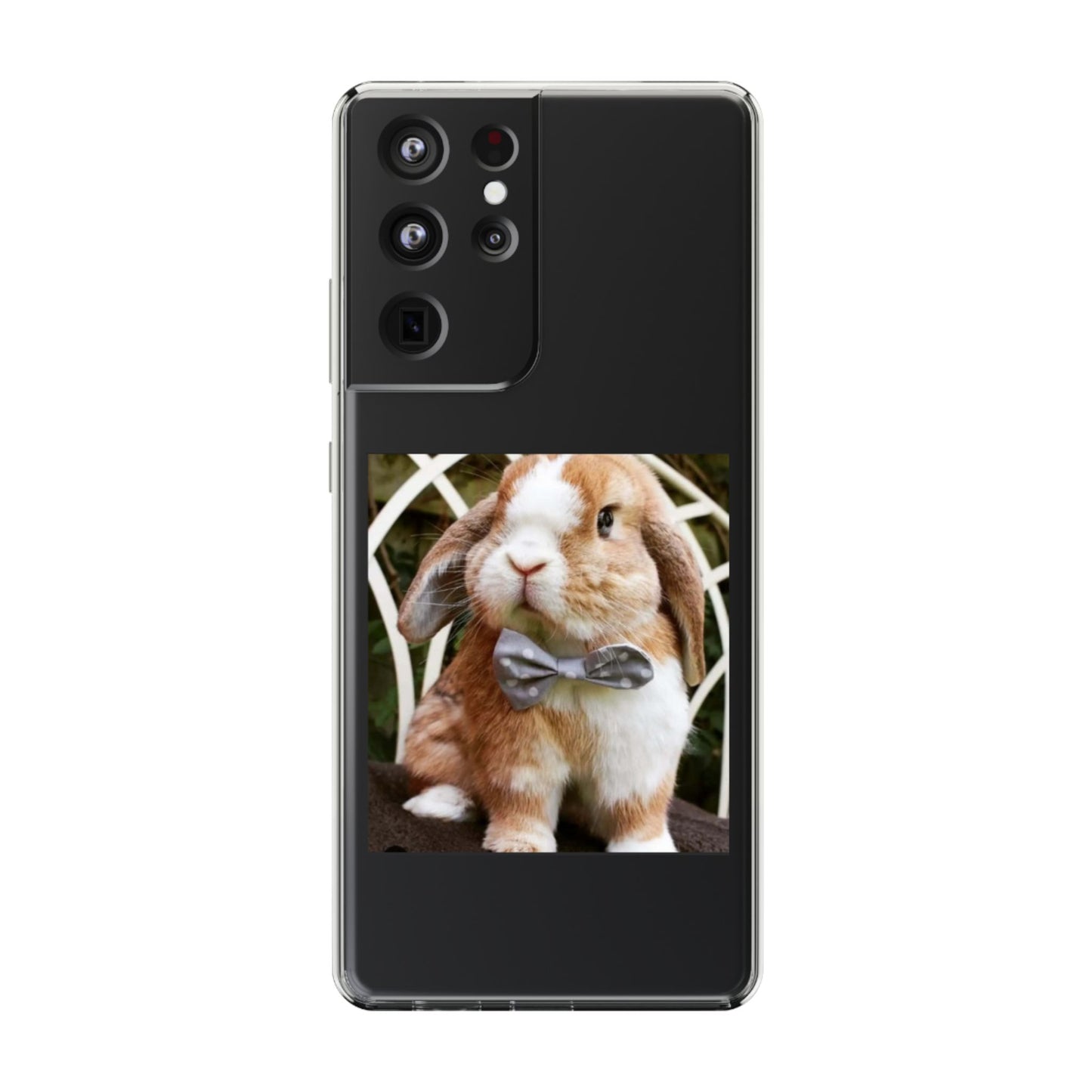 Clear Bunny Phone Case, Cute Rabbit Clear Case, Transparent Phone Cover, Animal Lover Gift, Easter Gift, Pet Lovers