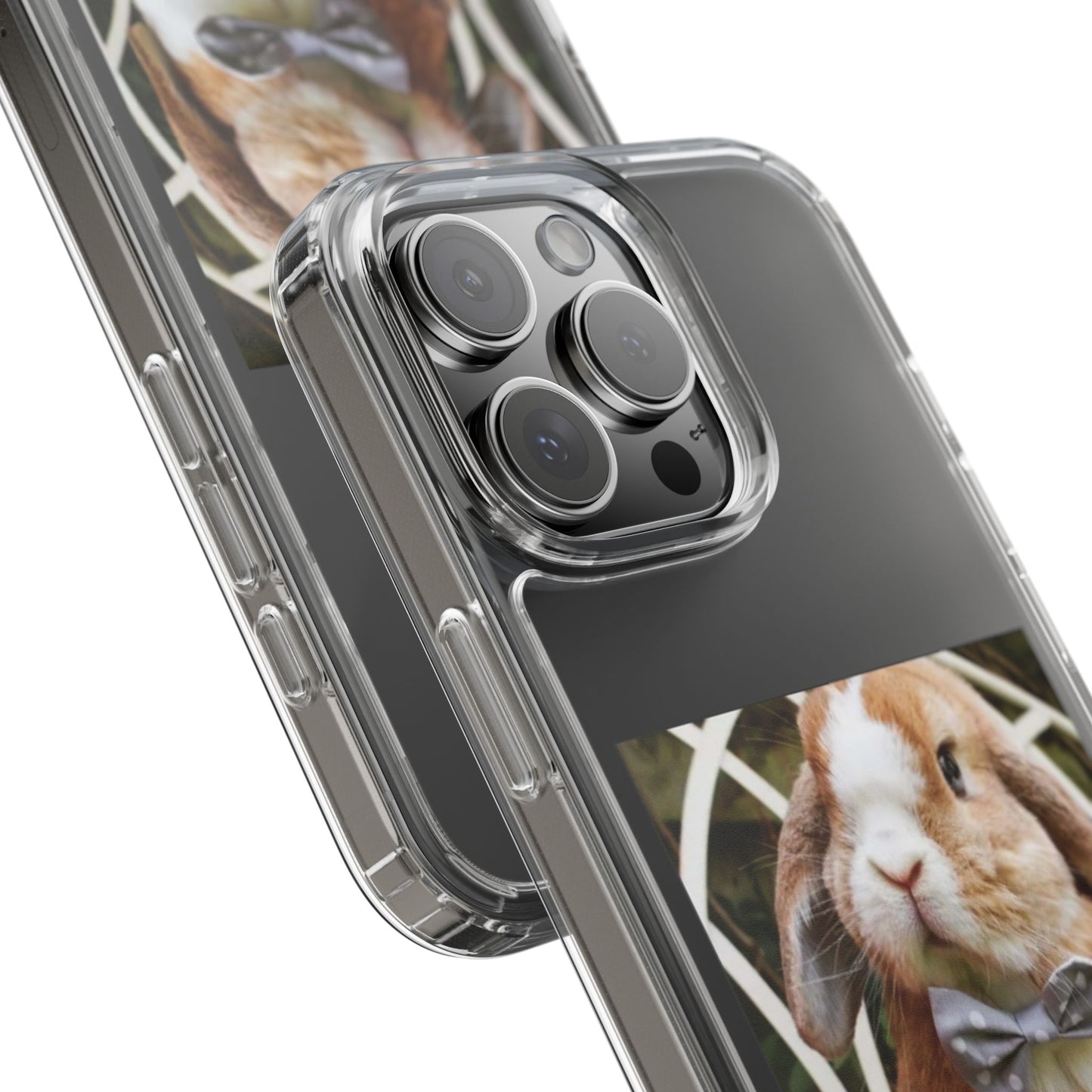 Clear Bunny Phone Case, Cute Rabbit Clear Case, Transparent Phone Cover, Animal Lover Gift, Easter Gift, Pet Lovers