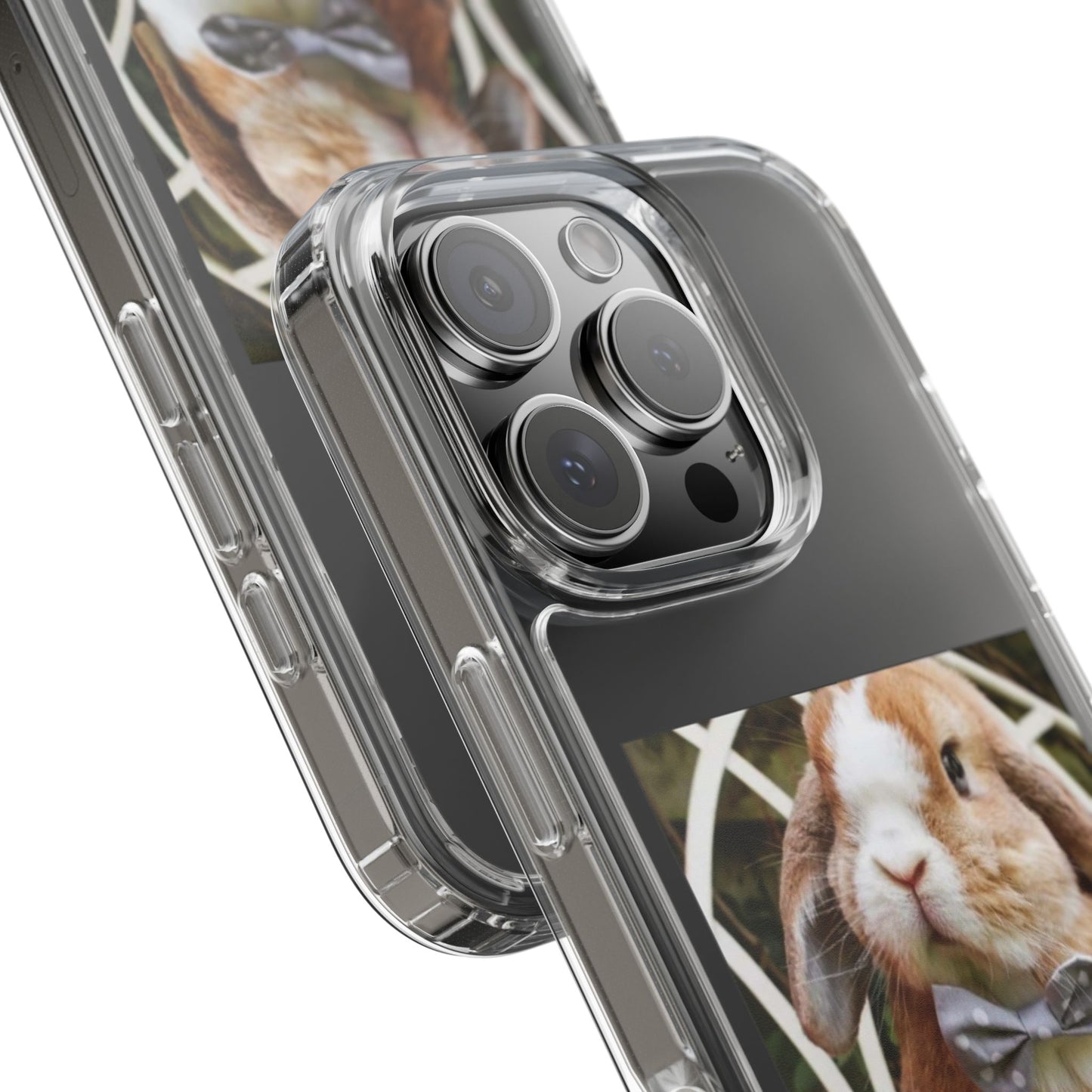 Clear Bunny Phone Case, Cute Rabbit Clear Case, Transparent Phone Cover, Animal Lover Gift, Easter Gift, Pet Lovers