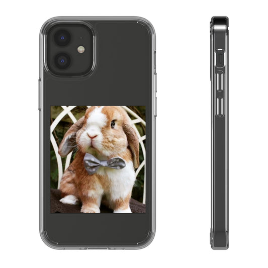 Clear Bunny Phone Case, Cute Rabbit Clear Case, Transparent Phone Cover, Animal Lover Gift, Easter Gift, Pet Lovers