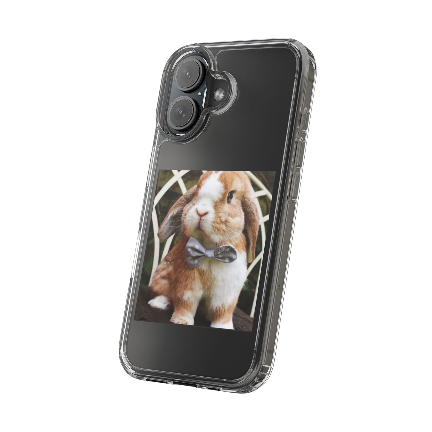 Clear Bunny Phone Case, Cute Rabbit Clear Case, Transparent Phone Cover, Animal Lover Gift, Easter Gift, Pet Lovers