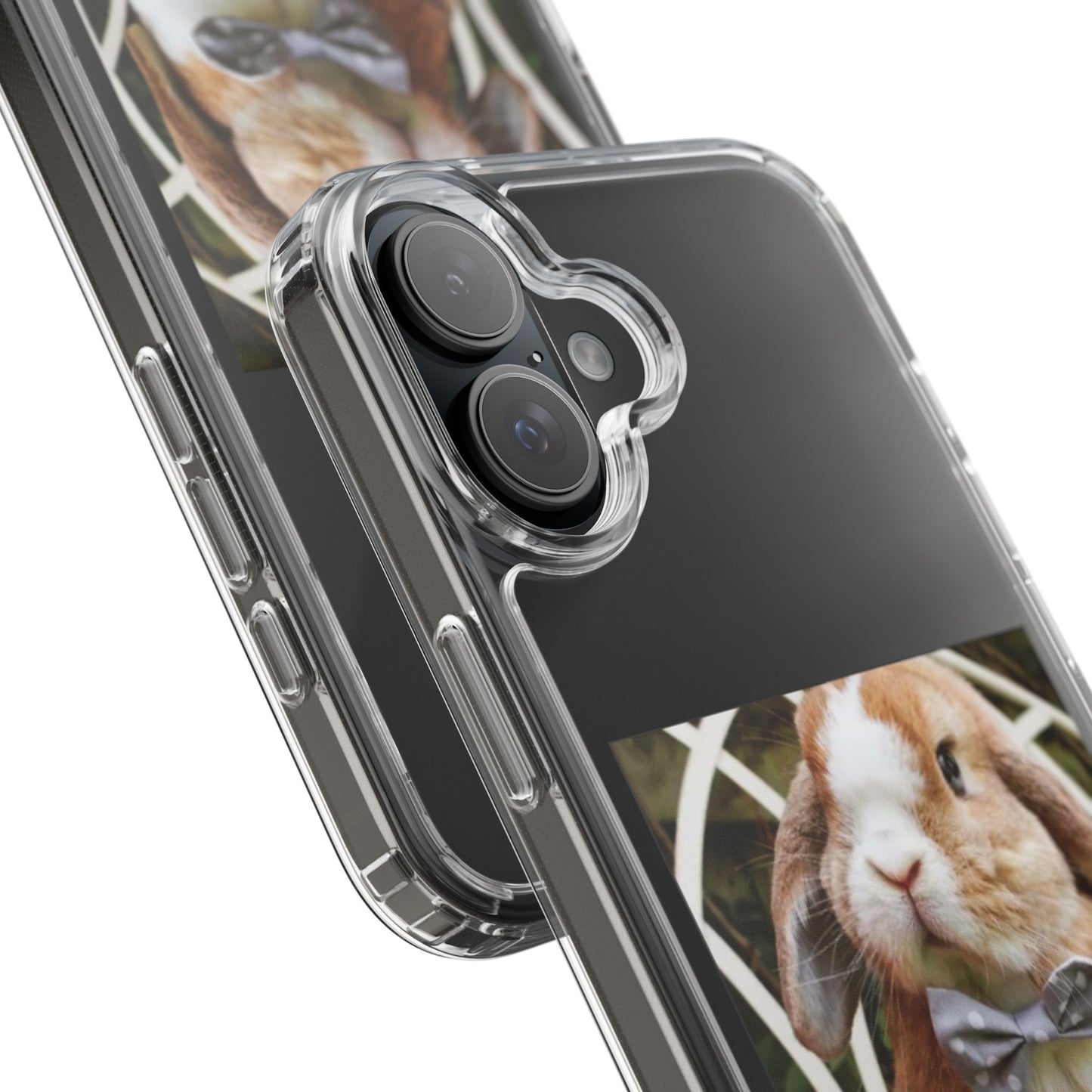 Clear Bunny Phone Case, Cute Rabbit Clear Case, Transparent Phone Cover, Animal Lover Gift, Easter Gift, Pet Lovers