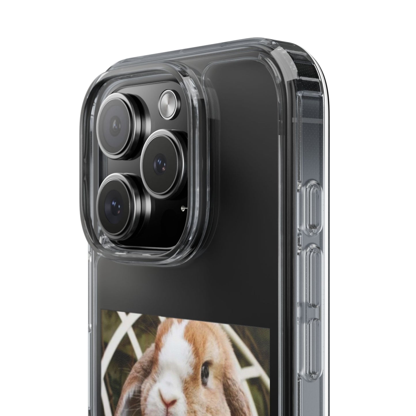 Clear Bunny Phone Case, Cute Rabbit Clear Case, Transparent Phone Cover, Animal Lover Gift, Easter Gift, Pet Lovers