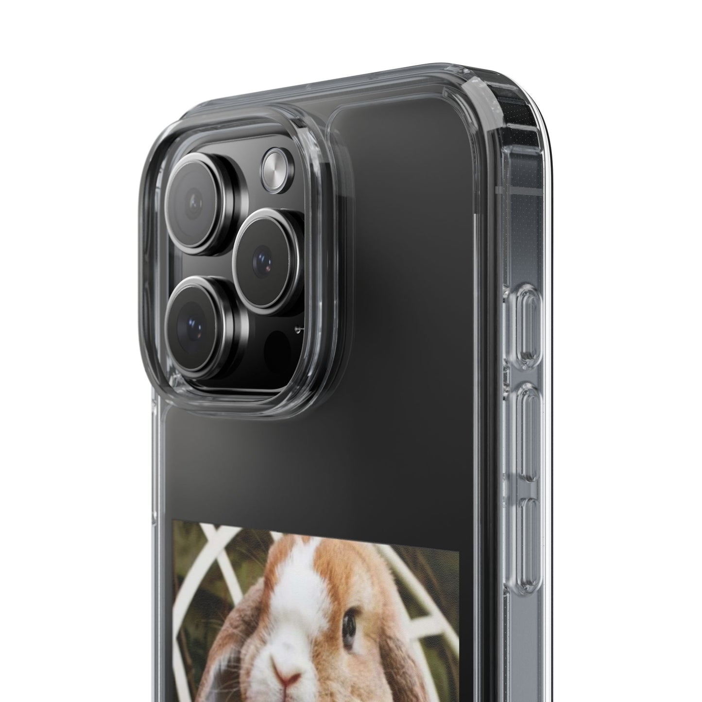 Clear Bunny Phone Case, Cute Rabbit Clear Case, Transparent Phone Cover, Animal Lover Gift, Easter Gift, Pet Lovers