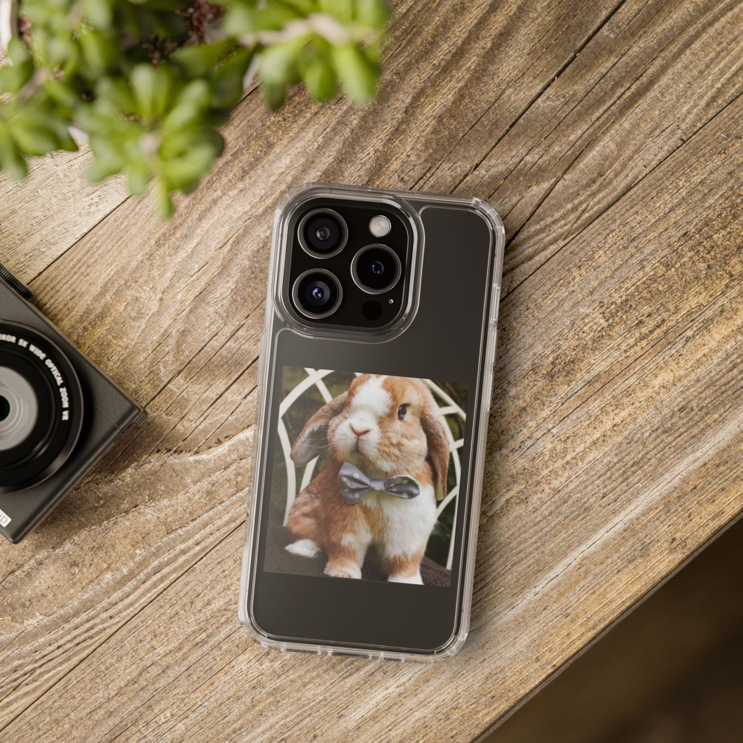 Clear Bunny Phone Case, Cute Rabbit Clear Case, Transparent Phone Cover, Animal Lover Gift, Easter Gift, Pet Lovers