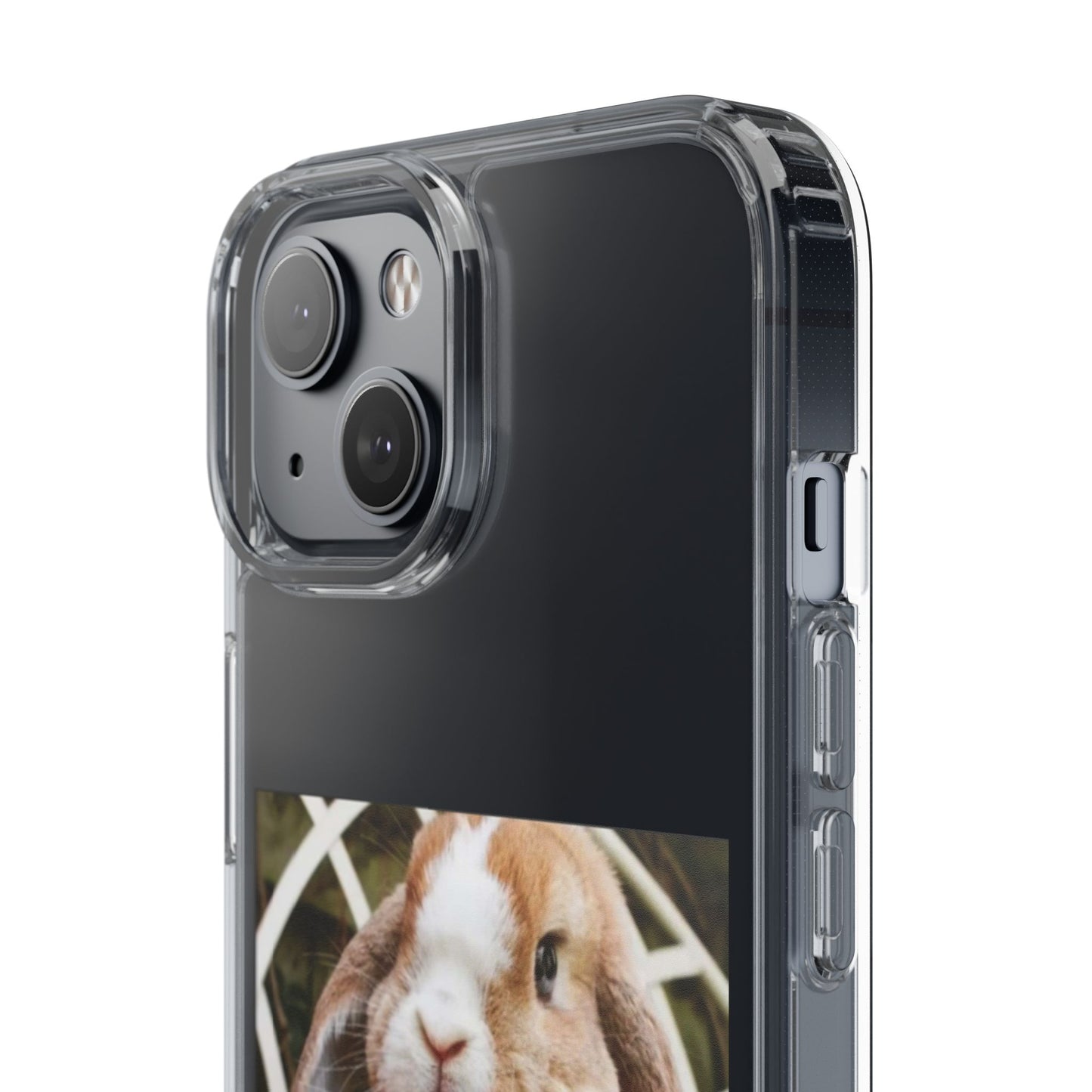 Clear Bunny Phone Case, Cute Rabbit Clear Case, Transparent Phone Cover, Animal Lover Gift, Easter Gift, Pet Lovers