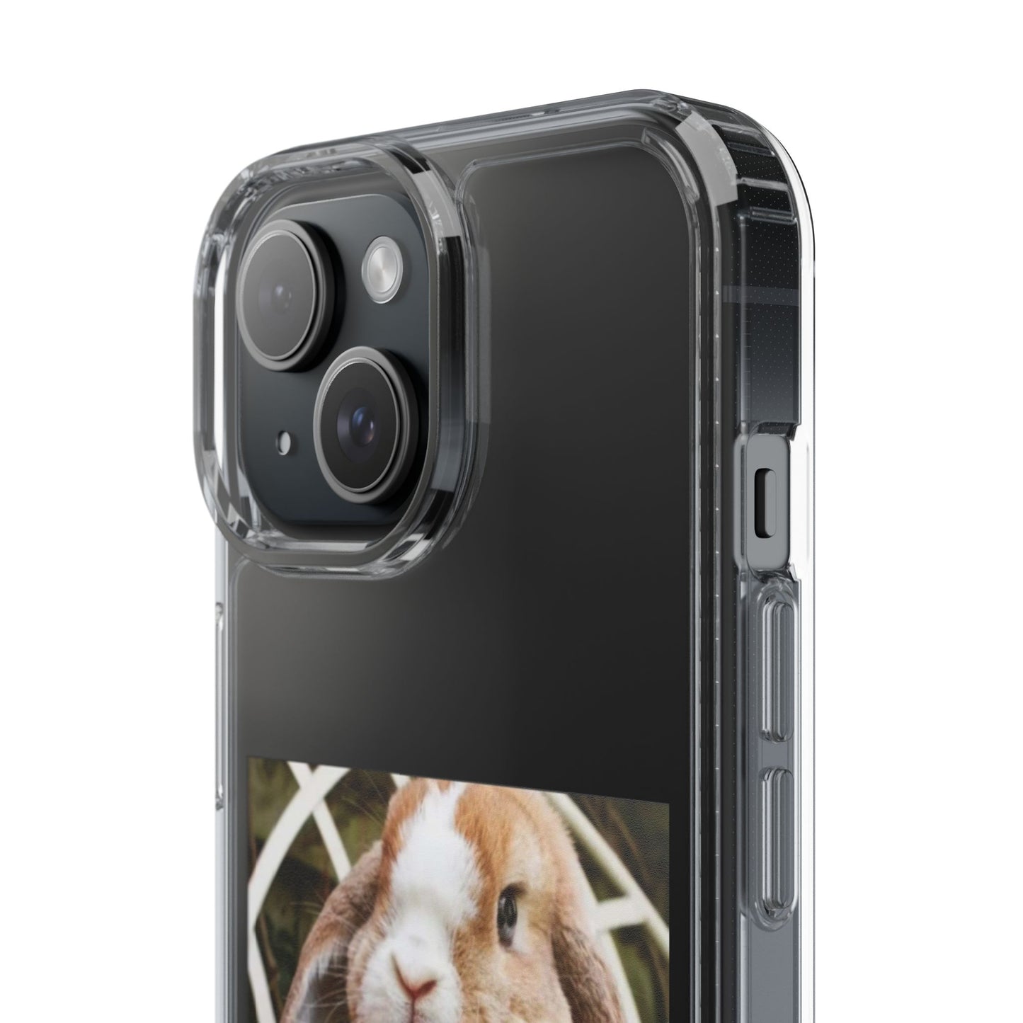 Clear Bunny Phone Case, Cute Rabbit Clear Case, Transparent Phone Cover, Animal Lover Gift, Easter Gift, Pet Lovers