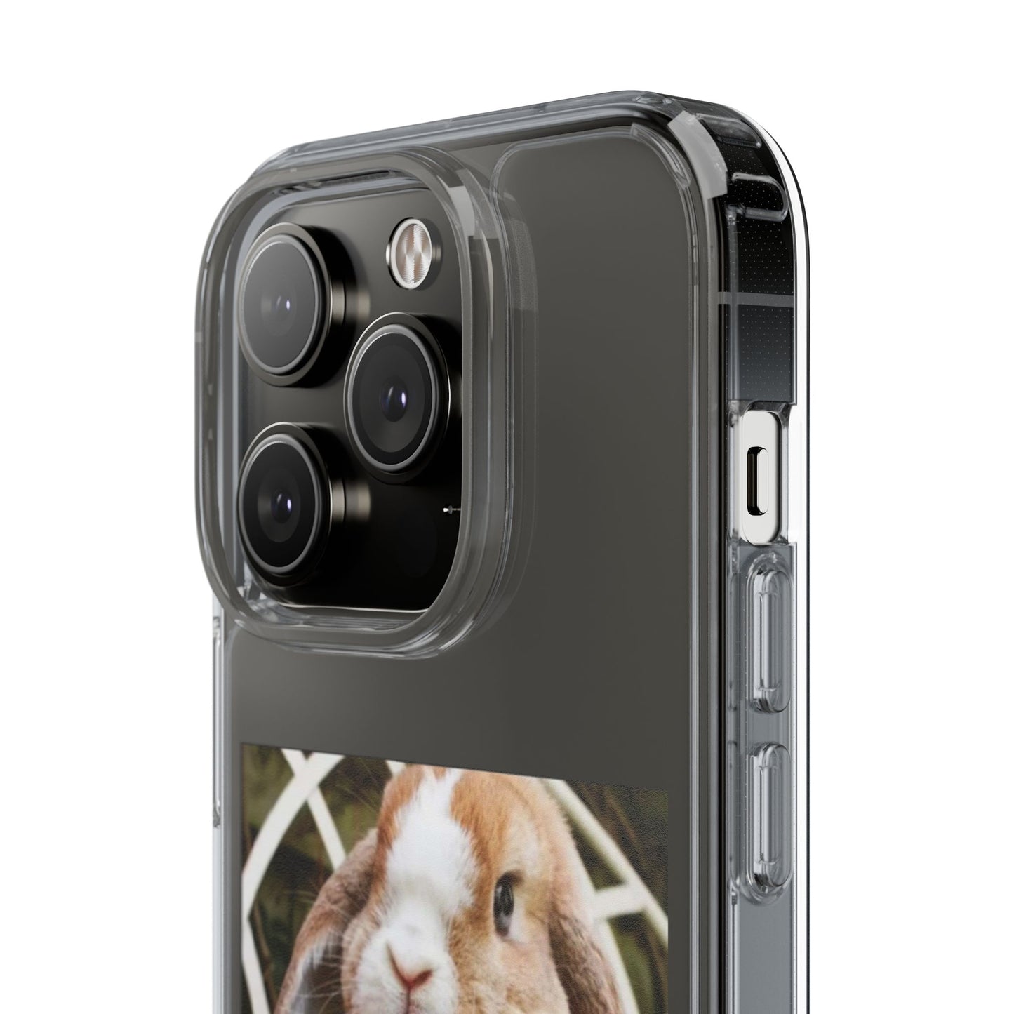 Clear Bunny Phone Case, Cute Rabbit Clear Case, Transparent Phone Cover, Animal Lover Gift, Easter Gift, Pet Lovers