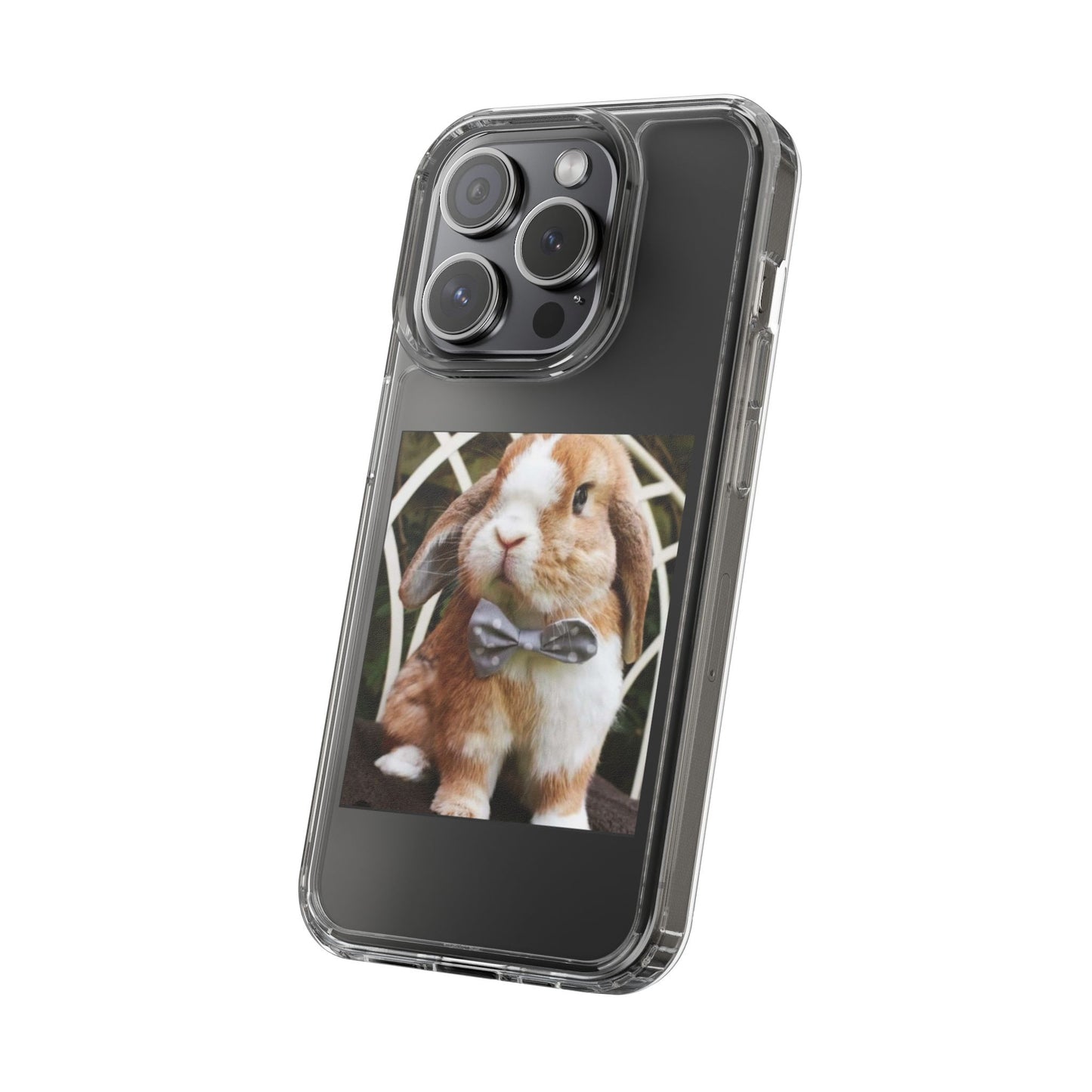 Clear Bunny Phone Case, Cute Rabbit Clear Case, Transparent Phone Cover, Animal Lover Gift, Easter Gift, Pet Lovers