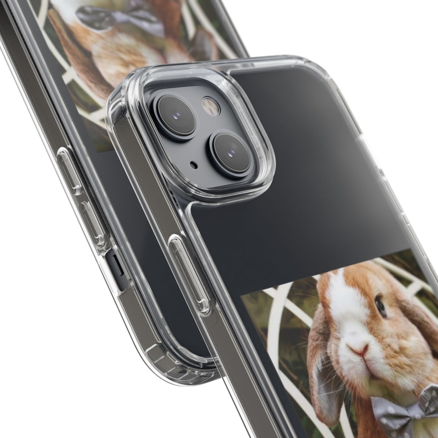 Clear Bunny Phone Case, Cute Rabbit Clear Case, Transparent Phone Cover, Animal Lover Gift, Easter Gift, Pet Lovers