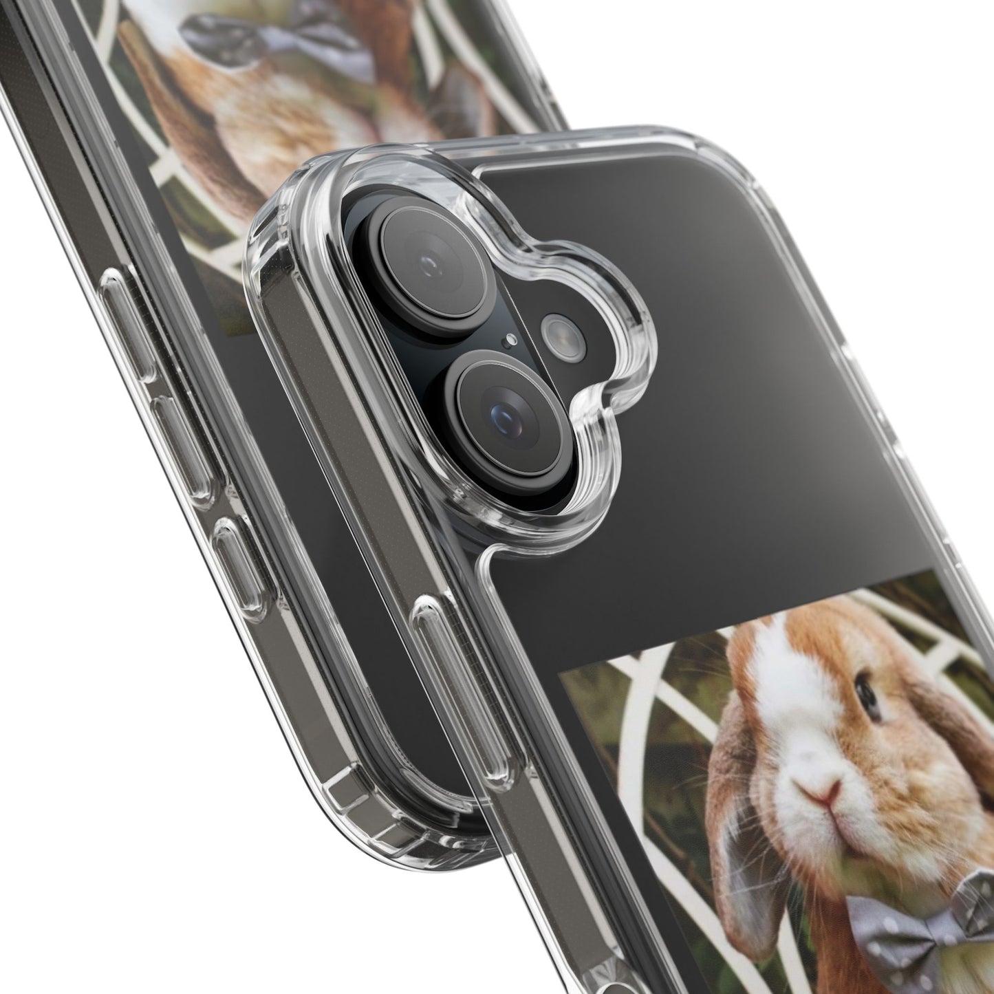 Clear Bunny Phone Case, Cute Rabbit Clear Case, Transparent Phone Cover, Animal Lover Gift, Easter Gift, Pet Lovers