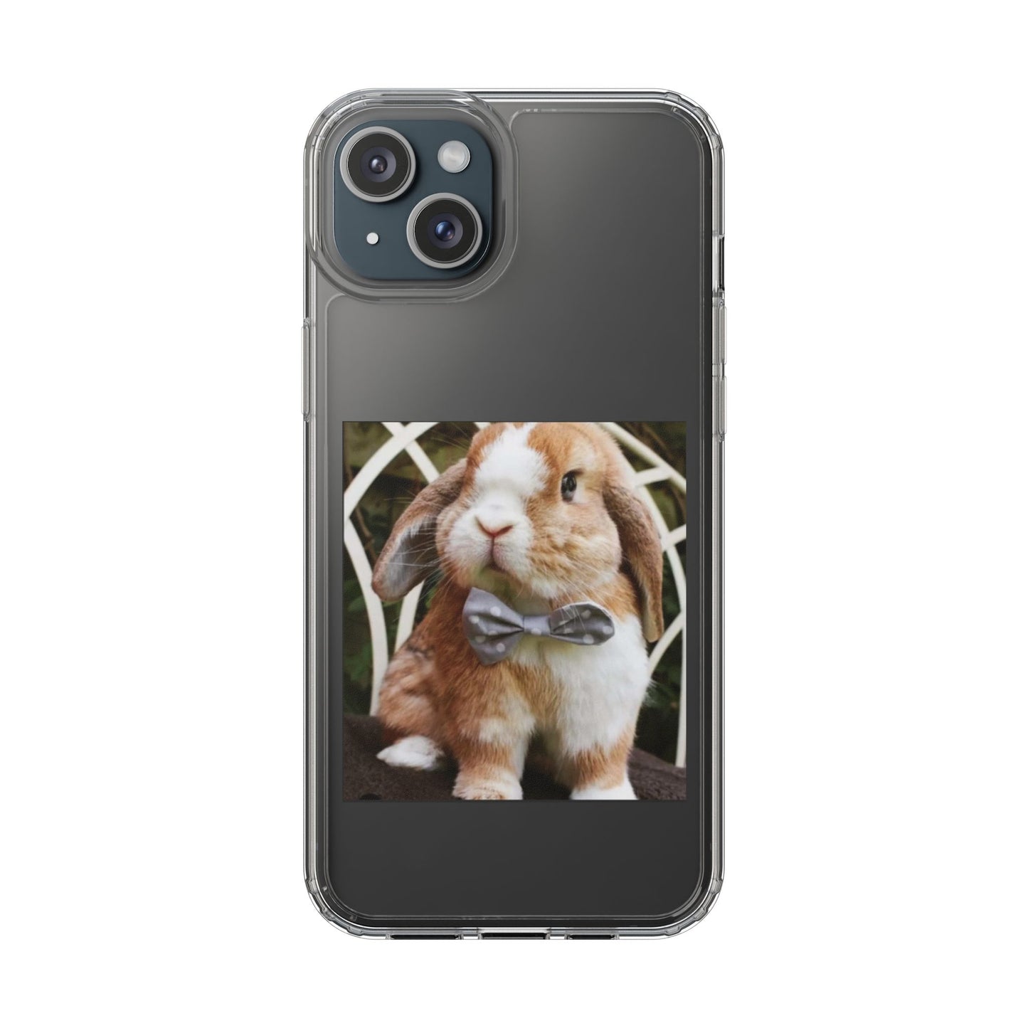 Clear Bunny Phone Case, Cute Rabbit Clear Case, Transparent Phone Cover, Animal Lover Gift, Easter Gift, Pet Lovers