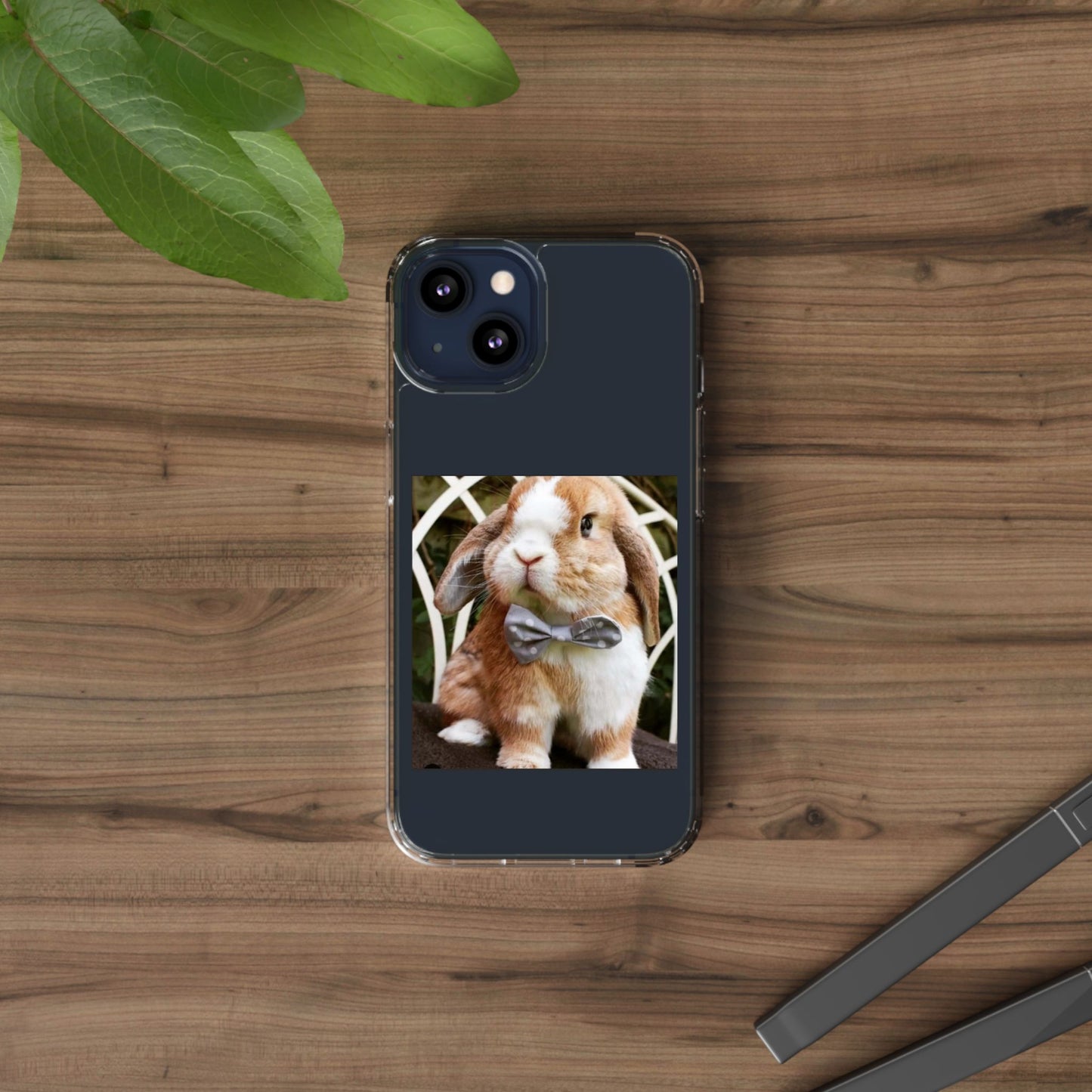 Clear Bunny Phone Case, Cute Rabbit Clear Case, Transparent Phone Cover, Animal Lover Gift, Easter Gift, Pet Lovers