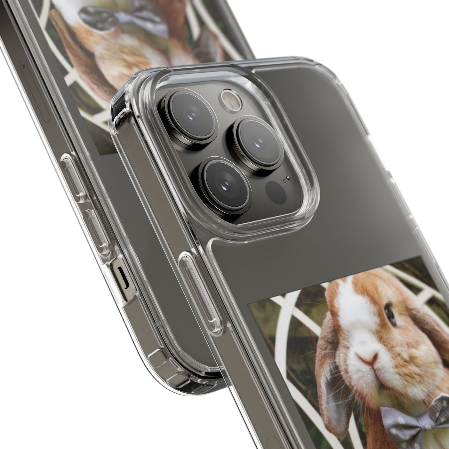 Clear Bunny Phone Case, Cute Rabbit Clear Case, Transparent Phone Cover, Animal Lover Gift, Easter Gift, Pet Lovers