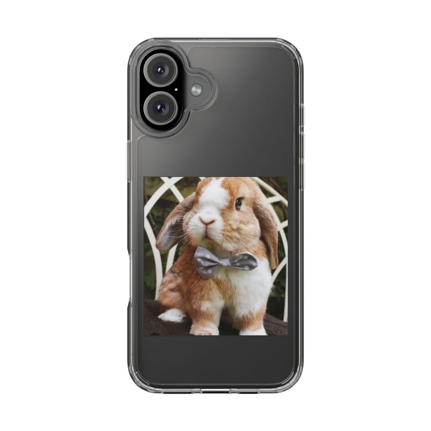 Clear Bunny Phone Case, Cute Rabbit Clear Case, Transparent Phone Cover, Animal Lover Gift, Easter Gift, Pet Lovers