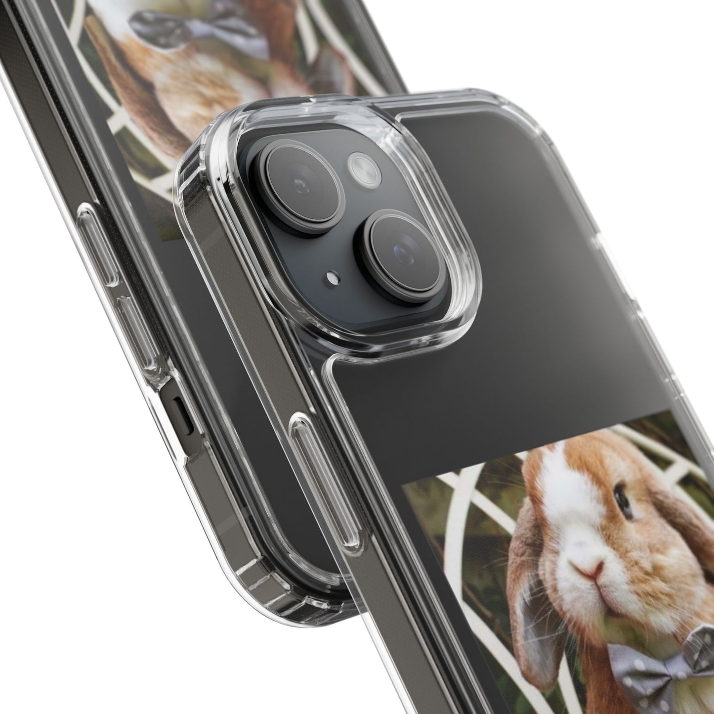 Clear Bunny Phone Case, Cute Rabbit Clear Case, Transparent Phone Cover, Animal Lover Gift, Easter Gift, Pet Lovers