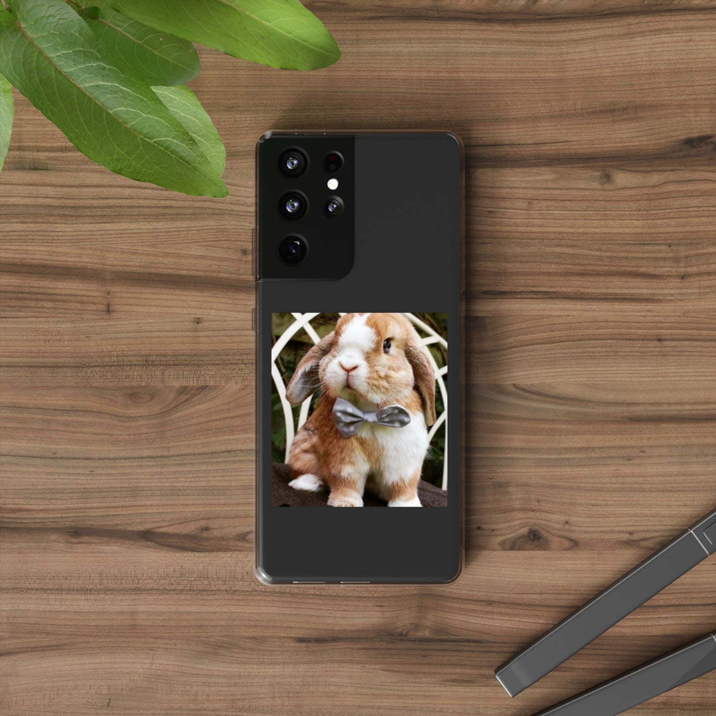 Clear Bunny Phone Case, Cute Rabbit Clear Case, Transparent Phone Cover, Animal Lover Gift, Easter Gift, Pet Lovers