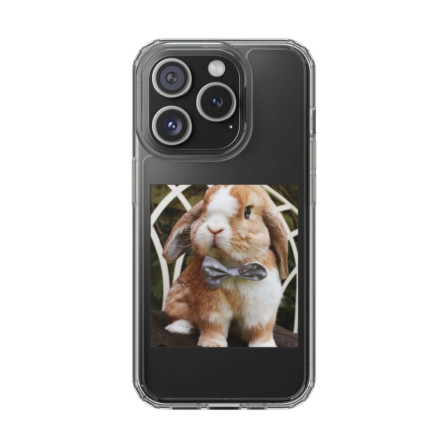 Clear Bunny Phone Case, Cute Rabbit Clear Case, Transparent Phone Cover, Animal Lover Gift, Easter Gift, Pet Lovers