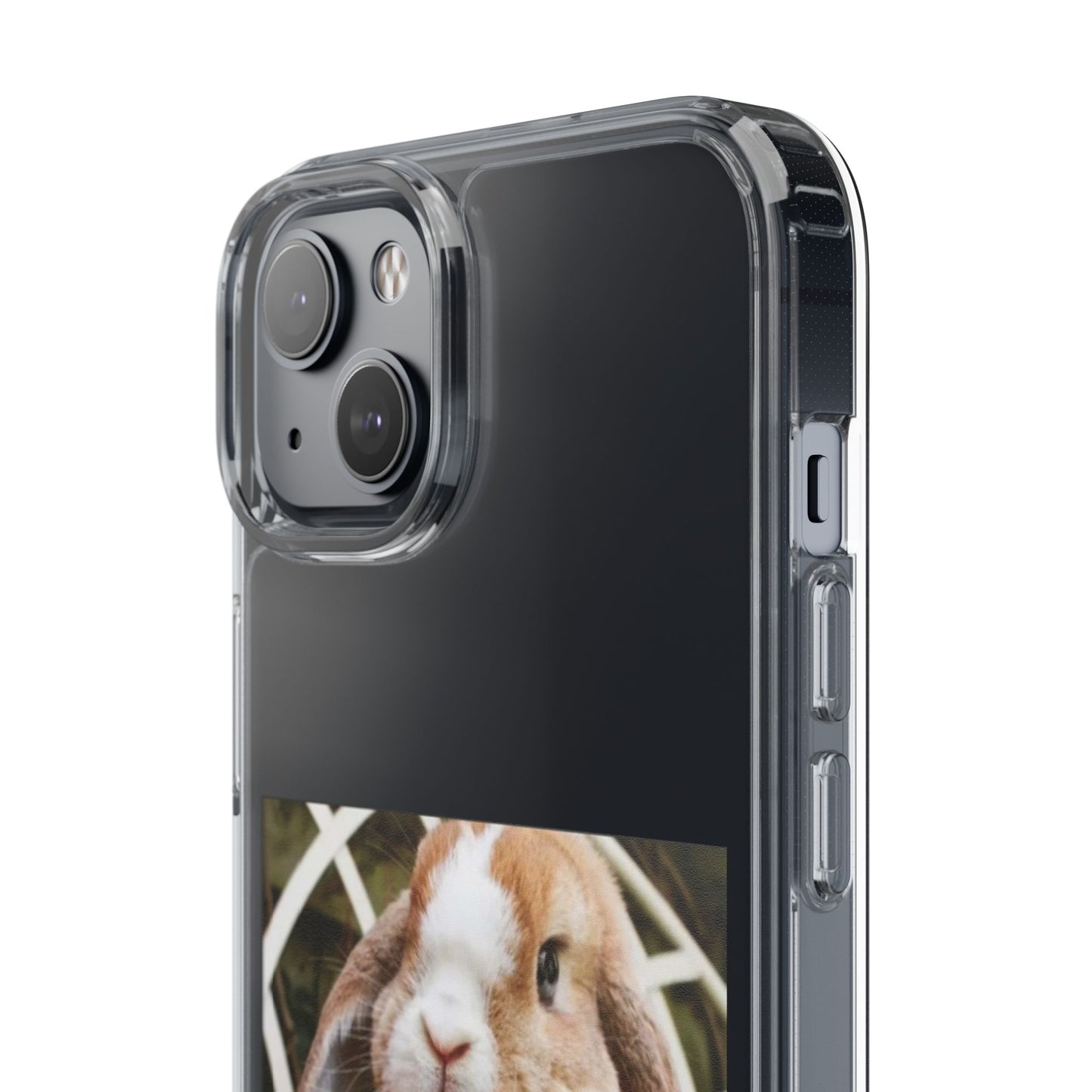 Clear Bunny Phone Case, Cute Rabbit Clear Case, Transparent Phone Cover, Animal Lover Gift, Easter Gift, Pet Lovers