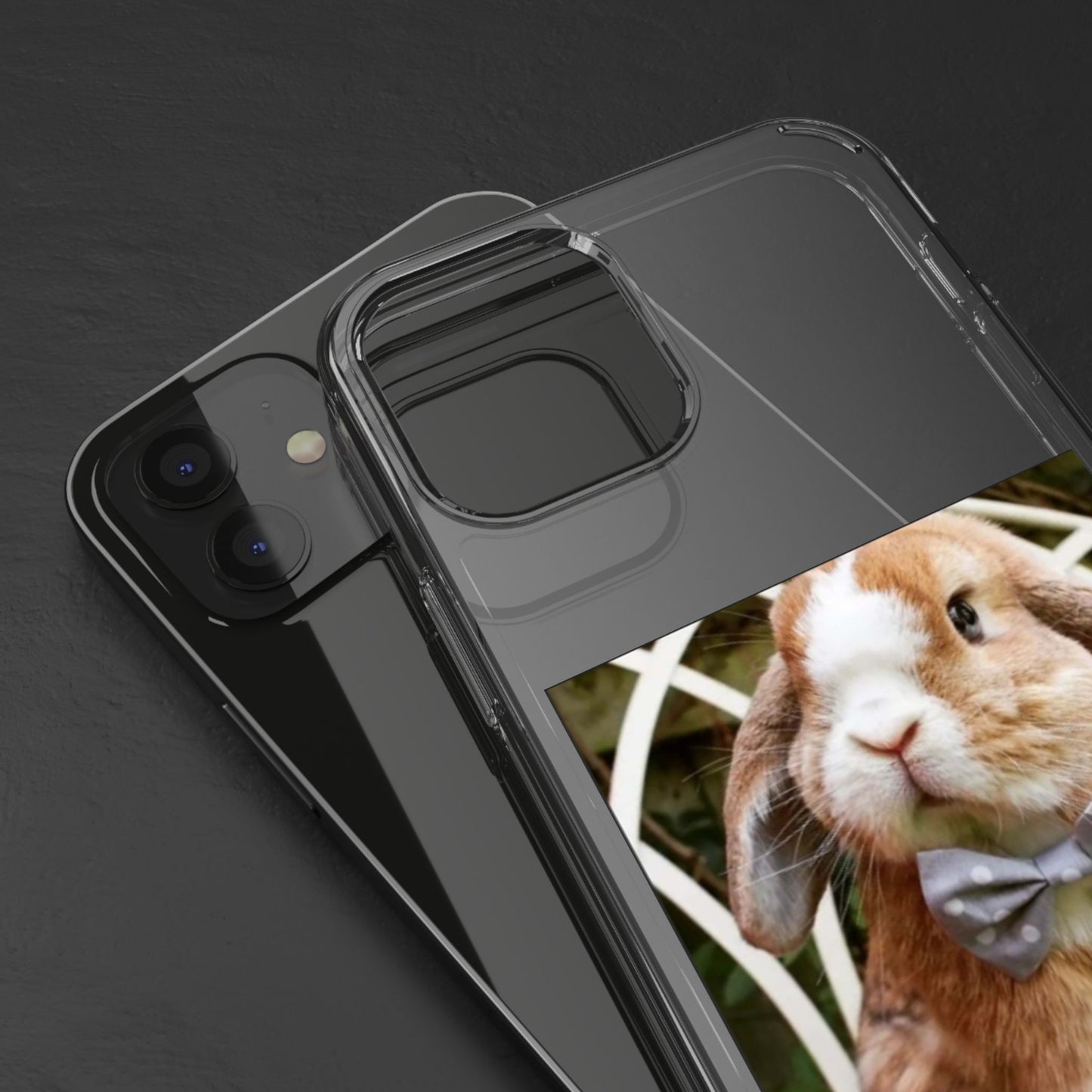 Clear Bunny Phone Case, Cute Rabbit Clear Case, Transparent Phone Cover, Animal Lover Gift, Easter Gift, Pet Lovers