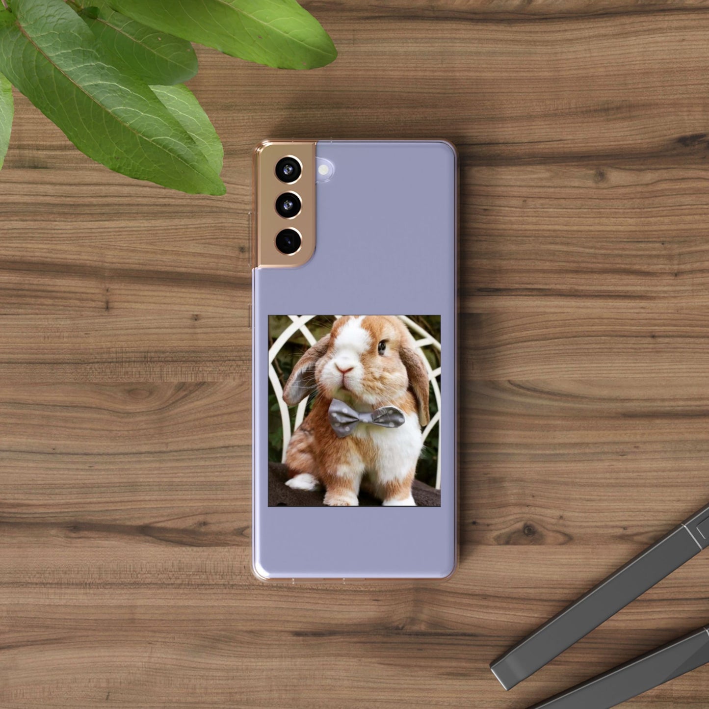 Clear Bunny Phone Case, Cute Rabbit Clear Case, Transparent Phone Cover, Animal Lover Gift, Easter Gift, Pet Lovers