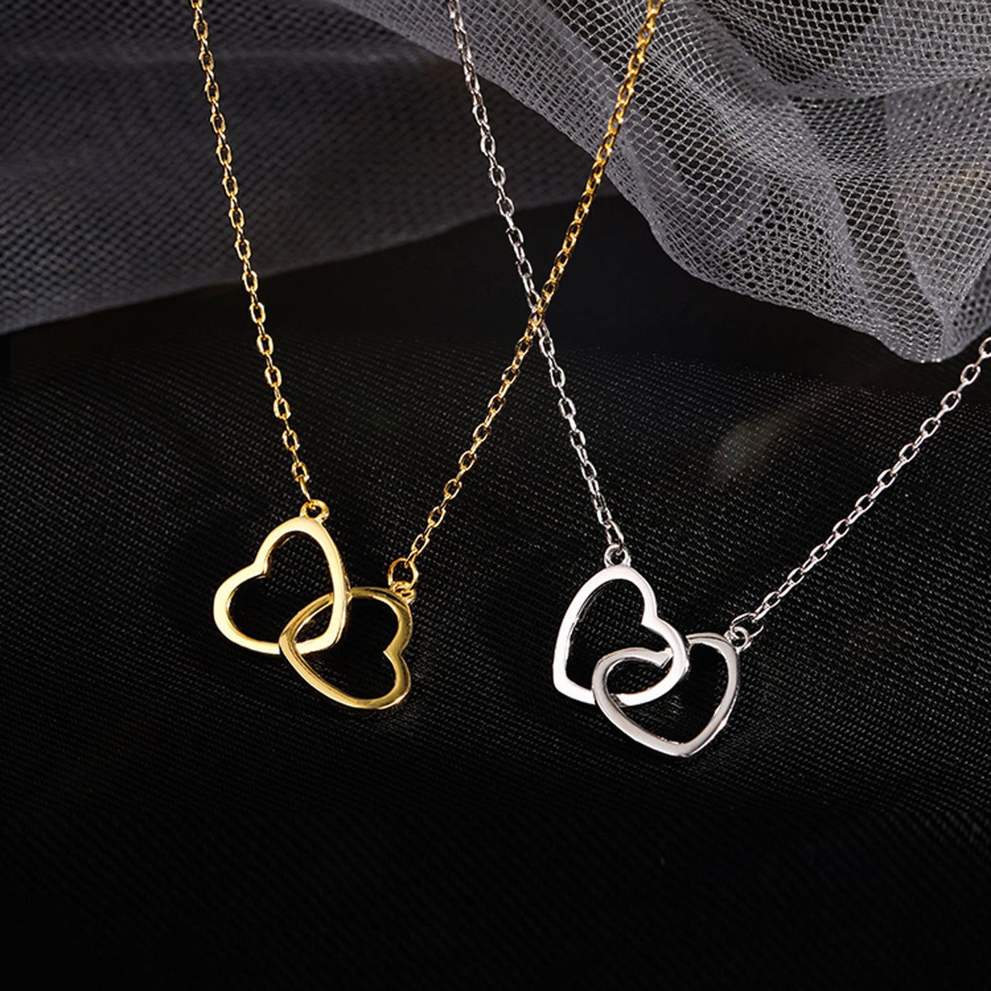 RKL™ Stainless Steel Heart Necklace Timeless Elegance in Gold