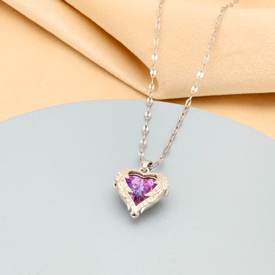 RKL™ Heart Shaped Gold Pendant Necklace