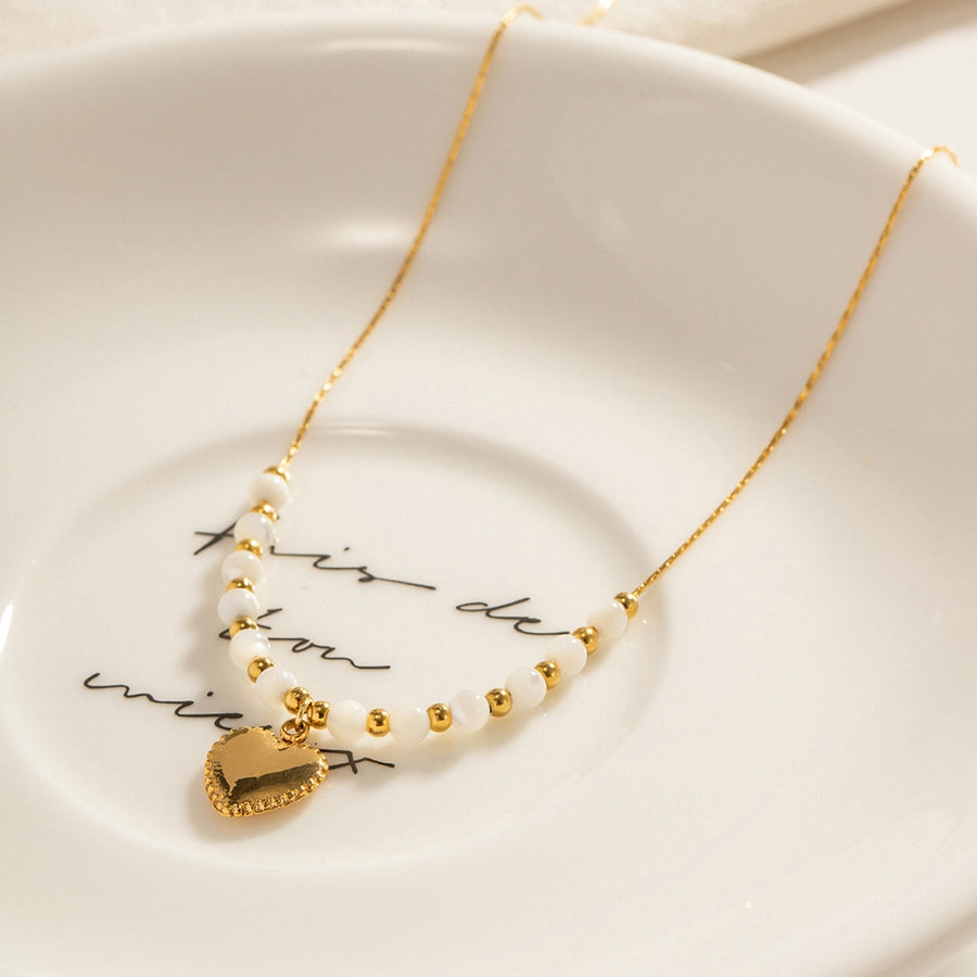 RKL™ Gold-Plated Heart Bracelet & Necklace Set