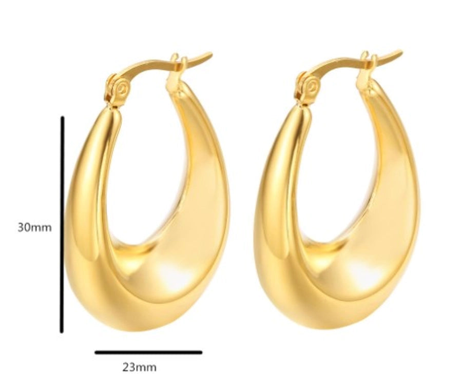 RKL™ Retro French Style Gold Plated Earrings