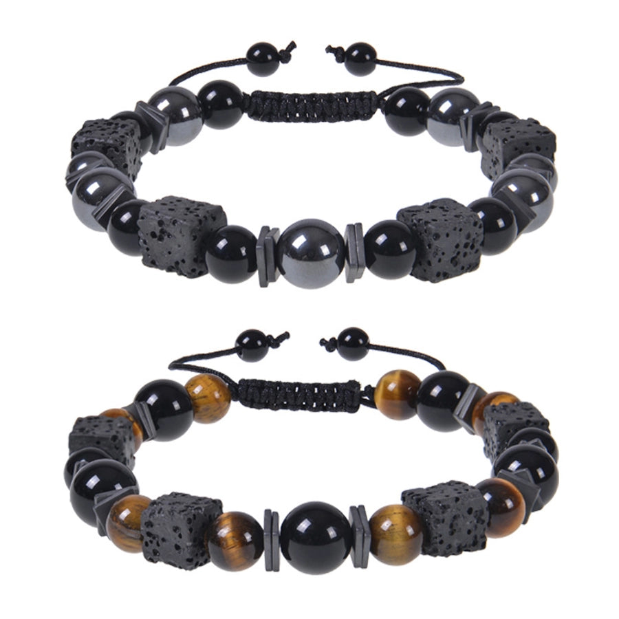 RKL™ Retro Natural Stone Beaded Men's Bracelet