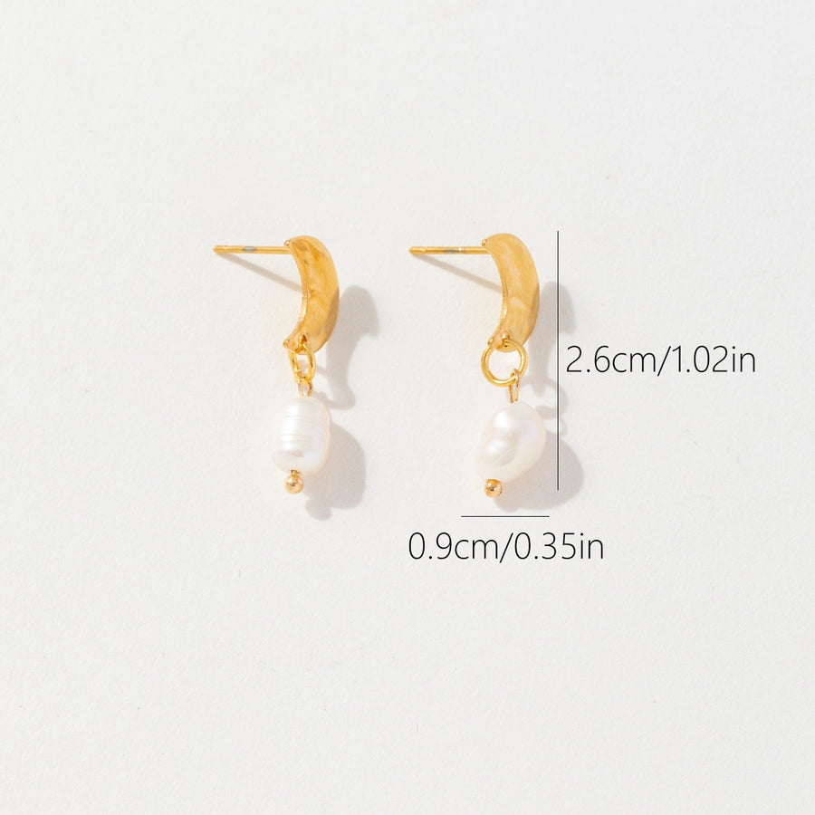 RKL™ Moon Pearl Drop Earrings